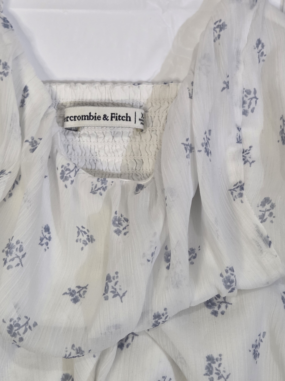 Ivory Floral Ruffled Camisole with Adjustable Straps - Picture 10 of 14